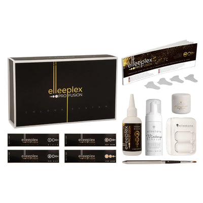 Elleeplex Pro Mini Tint Kit products displayed on white background 