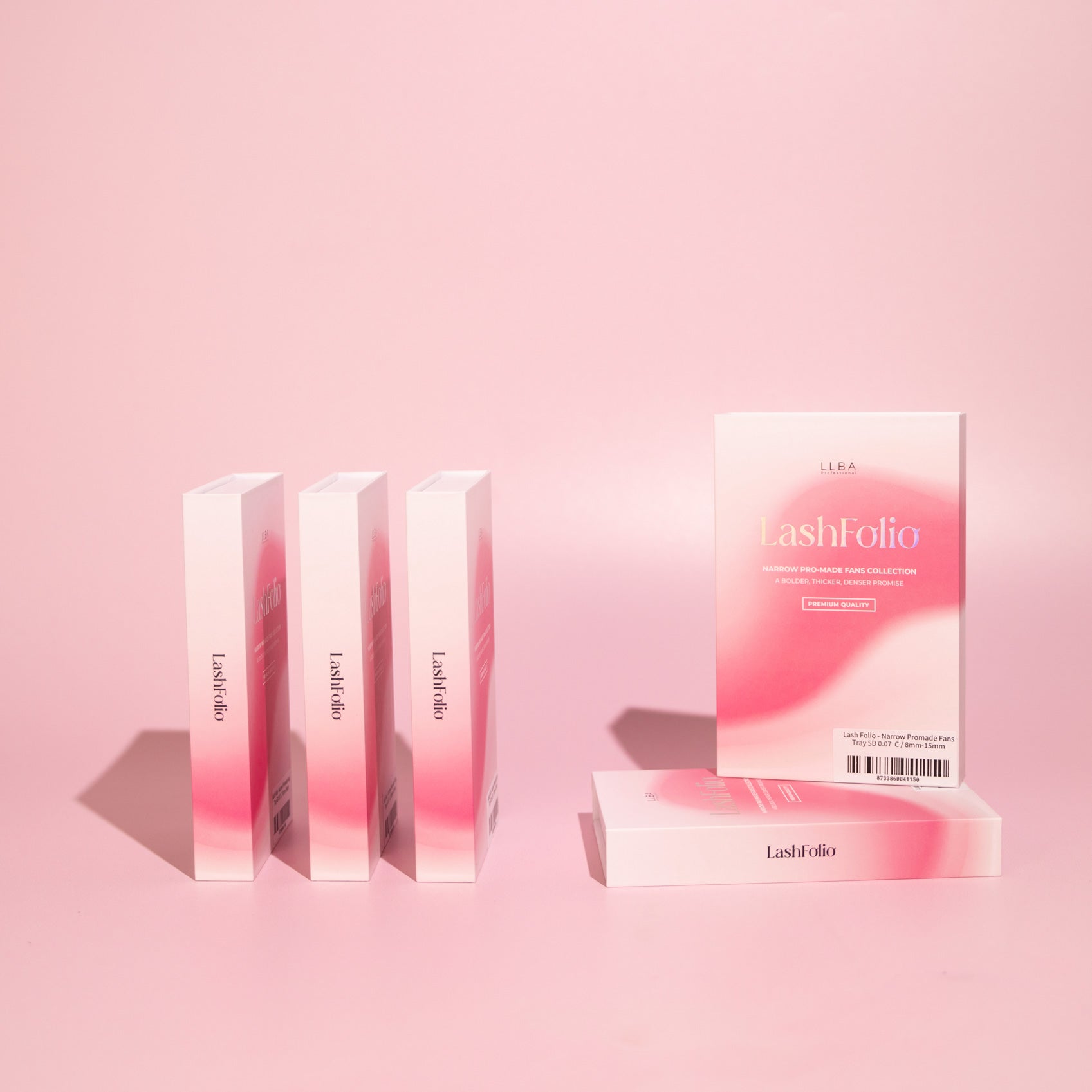 LashFolio Promade fans 5D 0.07 (LB & LC Curl)