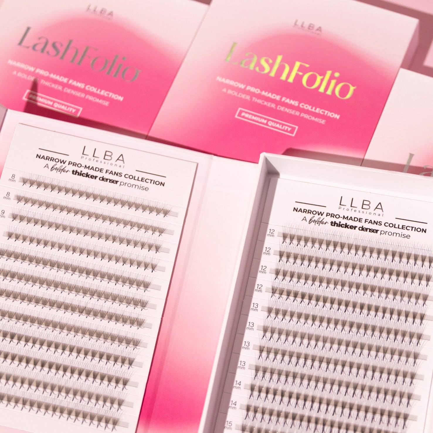 LashFolio Promade fans 5D 0.07 (LB & LC Curl)