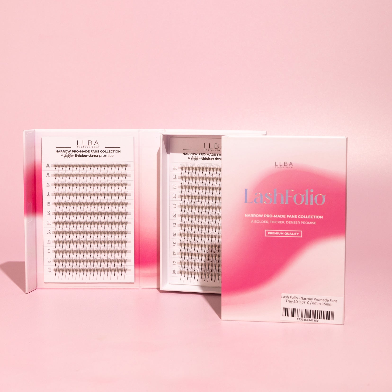 LashFolio Promade fans 5D 0.07 (LB & LC Curl)