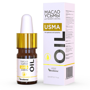 BrowXenna® Usma Seed Oil 5ml bottle with box displayed