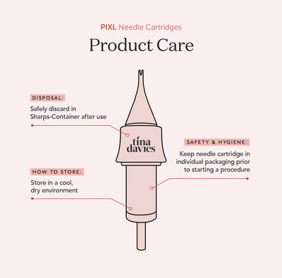 TINA DAVIES PIXL Needle Cartridges 0.25mm product care