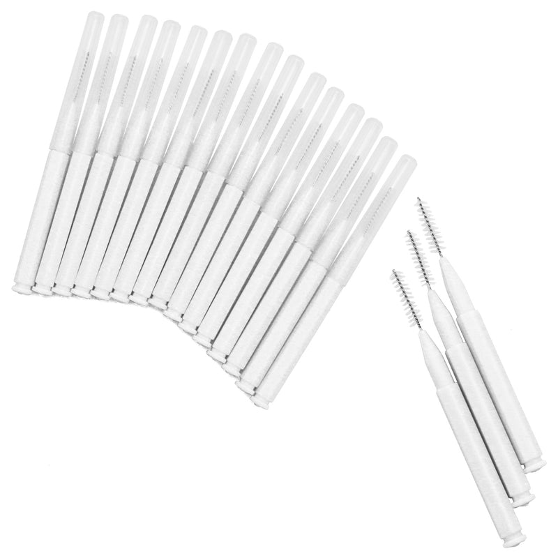 White Brow Lamination Comb Brush in front of a white background.