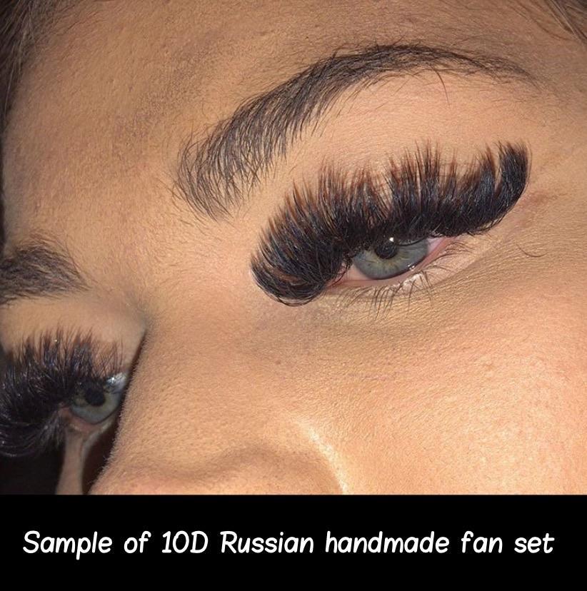 Handmade wide fans 10D | 0.05 | synthetic mink